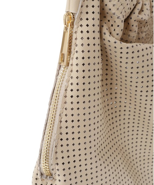 BEVINI(べヴィニ)の「<BEVINI (ベヴィニ)>2WAYメッシュバッグ(ハンドバッグ・レディース・ベージュ/ブラウン・FREE)」の8枚目の写真