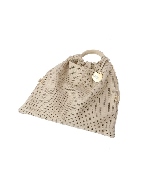 BEVINI(べヴィニ)の「<BEVINI (ベヴィニ)>2WAYメッシュバッグ(ハンドバッグ・レディース・ベージュ/ブラウン・FREE)」の6枚目の写真