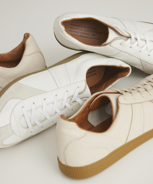 REPRODUCTION OF FOUND（リプロダクションオブファウンド）の「【REPRODUCTION OF FOUND/リプロダクションオブファウンド】GERMAN TRAINER（スニーカー・メンズ・アイボリー/ホワイト/ブラック・41/42/43/44）」の14枚目の写真