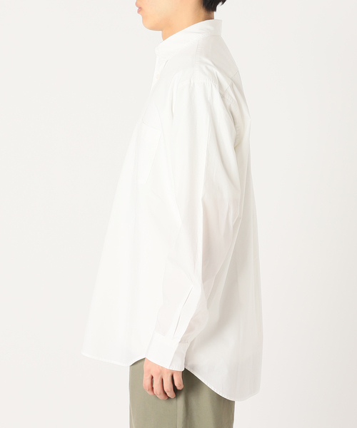 417 EDIFICE（フォーワンセブンエディフィス）の「【ESSENTIAL / エッセンシャル】ブロードシャツ（シャツ/ブラウス・メンズ・グリーン/オレンジ/ライトグリーン/パープル/ホワイト/スカイブルー・SMALL/LARGE/MEDIUM）」の12枚目の写真