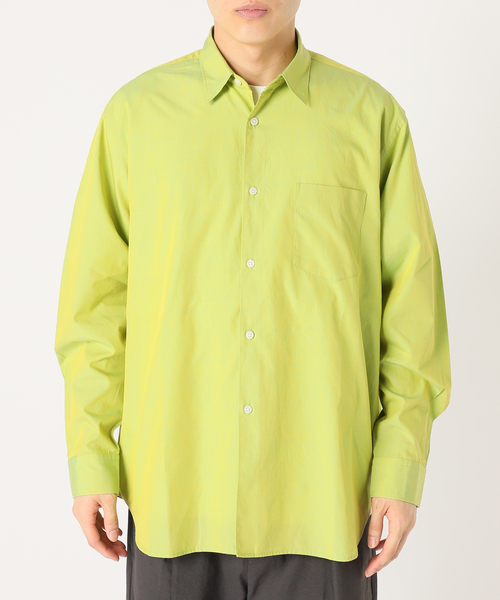 417 EDIFICE（フォーワンセブンエディフィス）の「【ESSENTIAL / エッセンシャル】ブロードシャツ（シャツ/ブラウス・メンズ・グリーン/オレンジ/ライトグリーン/パープル/ホワイト/スカイブルー・SMALL/LARGE/MEDIUM）」の21枚目の写真