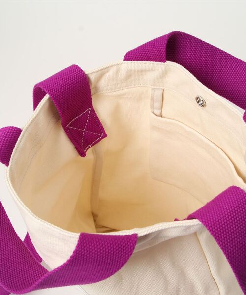 PBLIM（ページボーイリム）の「PAGEBOYLIM/WWキャンパスミニトート（ショルダーバッグ・レディース・ブラック/チャコールグレー/カーキ/アイボリー・FREE）」の8枚目の写真