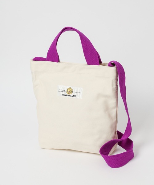 PBLIM（ページボーイリム）の「PAGEBOYLIM/WWキャンパスミニトート（ショルダーバッグ・レディース・ブラック/チャコールグレー/カーキ/アイボリー・FREE）」の2枚目の写真