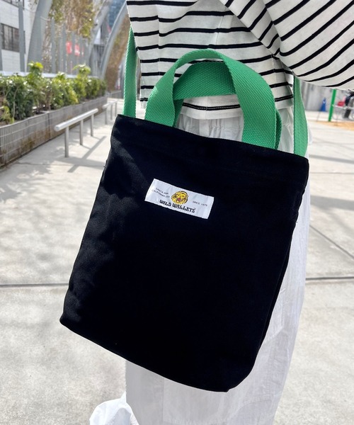 PBLIM（ページボーイリム）の「PAGEBOYLIM/WWキャンパスミニトート（ショルダーバッグ・レディース・ブラック/チャコールグレー/カーキ/アイボリー・FREE）」の3枚目の写真