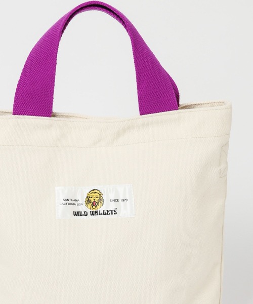 PBLIM（ページボーイリム）の「PAGEBOYLIM/WWキャンパスミニトート（ショルダーバッグ・レディース・ブラック/チャコールグレー/カーキ/アイボリー・FREE）」の6枚目の写真