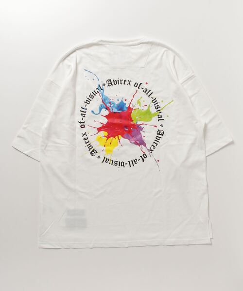 AVIREX（アヴィレックス）の「《直営店限定》AVIREX × A4A CIRCLE LOGO T-SHIRT / サークルロゴ Tシャツ / AVIREX / アヴィレックス（Tシャツ/カットソー・メンズ・ホワイト/ブラック・M/L）」の4枚目の写真