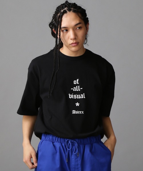 AVIREX（アヴィレックス）の「《直営店限定》AVIREX × A4A CIRCLE LOGO T-SHIRT / サークルロゴ Tシャツ / AVIREX / アヴィレックス（Tシャツ/カットソー・メンズ・ホワイト/ブラック・M/L）」の6枚目の写真