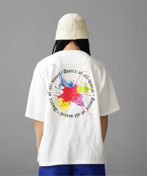 AVIREX（アヴィレックス）の「《直営店限定》AVIREX × A4A CIRCLE LOGO T-SHIRT / サークルロゴ Tシャツ / AVIREX / アヴィレックス（Tシャツ/カットソー・メンズ・ホワイト/ブラック・M/L）」の10枚目の写真