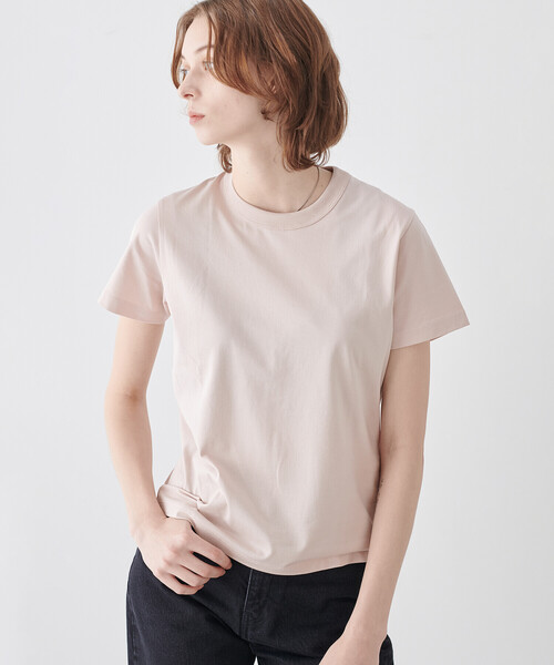 handvaerk(ハンドバーク)の「handvaerk | 60/2 マイクロTシャツ SOLID WOMEN(Tシャツ/カットソー・レディース・ベージュ/ピンク/ホワイト/ブラック/ライトグレー・M/S)」の8枚目の写真