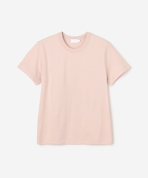 handvaerk 60/2 CREW NECK WIDE T-SHIRTピンク handvaerk | 60/2 クルーネック ワイドTシャツ SOLID WOMEN