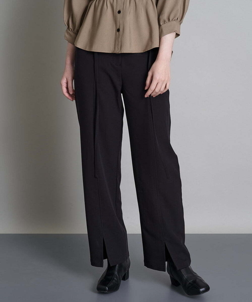 A de a.v.v(アードアー・ヴェ・ヴェ)の「(SETUP対応)紐レースアップストレートパンツ(その他パンツ・レディース・ブラック/ベージュ/ミント・38/36)」の11枚目の写真