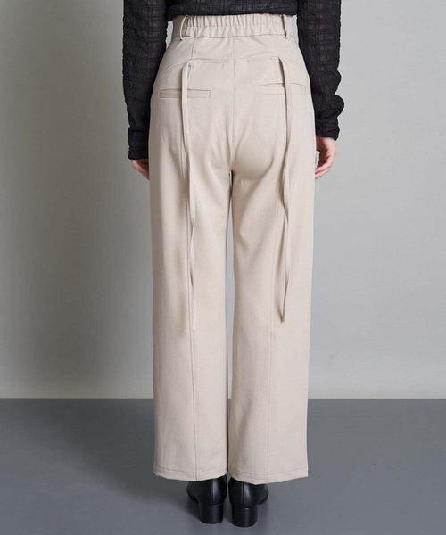 A de a.v.v(アードアー・ヴェ・ヴェ)の「(SETUP対応)紐レースアップストレートパンツ(その他パンツ・レディース・ブラック/ベージュ/ミント・38/36)」の9枚目の写真