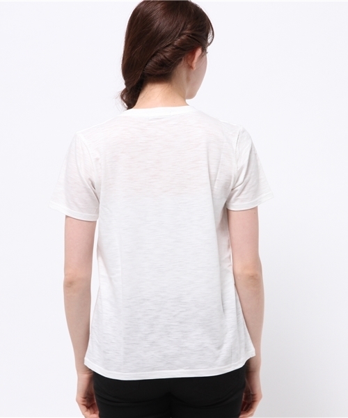 JOURNAL STANDARD（ジャーナルスタンダード）の「マーブルヴィンテージ天竺 Vネックプルオーバー#（Tシャツ/カットソー・レディース・グレー/ホワイト/ネイビー/イエロー・FREE）」の16枚目の写真