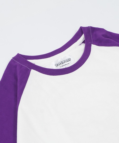 #MEMORY（メモリー）の「【MEMORY】 ラグラン ファイヤー ビリヤード Tシャツ / Raglan billiards T-shirt（Tシャツ/カットソー・メンズ・スミクロ/パープル/ブラック・FREE）」の19枚目の写真