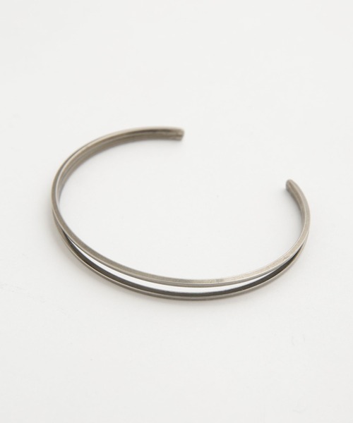 NANO universe(ナノユニバース)の「LB.04/日本製3連ブラスデザインバングル(バングル/リストバンド・メンズ・シルバー・FREE)」の6枚目の写真