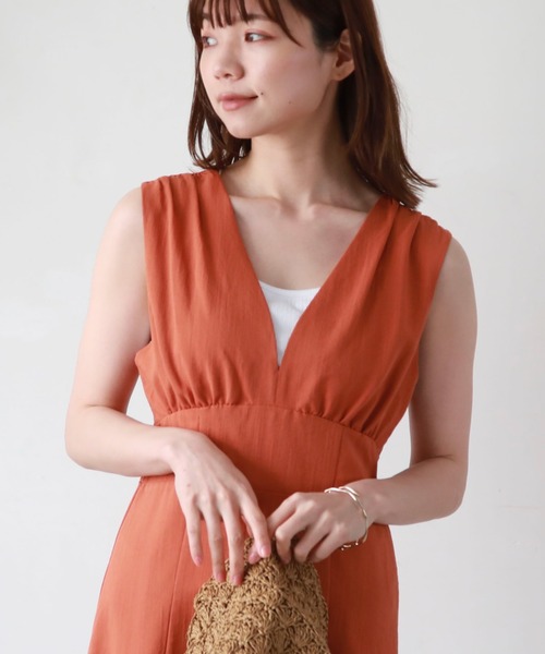 archives(アルシーヴ)の「バックシャンスリーブワンピース(ワンピース・レディース・ブラック/モカ/アイボリー/オレンジ/グリーン・MEDIUM)」の21枚目の写真