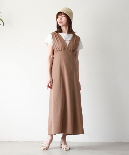 archives(アルシーヴ)の「バックシャンスリーブワンピース(ワンピース・レディース・ブラック/モカ/アイボリー/オレンジ/グリーン・MEDIUM)」の7枚目の写真