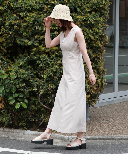 archives(アルシーヴ)の「バックシャンスリーブワンピース(ワンピース・レディース・ブラック/モカ/アイボリー/オレンジ/グリーン・MEDIUM)」の18枚目の写真