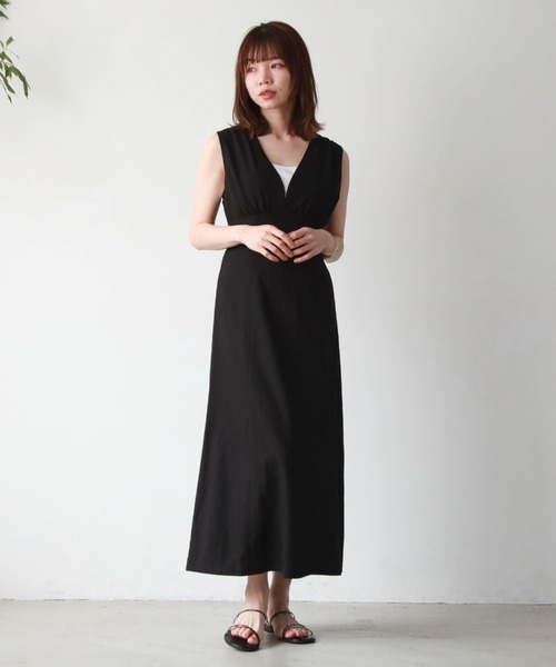 archives(アルシーヴ)の「バックシャンスリーブワンピース(ワンピース・レディース・ブラック/モカ/アイボリー/オレンジ/グリーン・MEDIUM)」の22枚目の写真