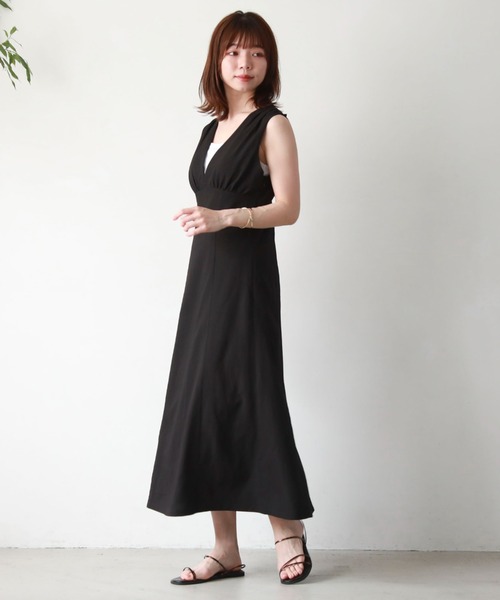 archives(アルシーヴ)の「バックシャンスリーブワンピース(ワンピース・レディース・ブラック/モカ/アイボリー/オレンジ/グリーン・MEDIUM)」の17枚目の写真