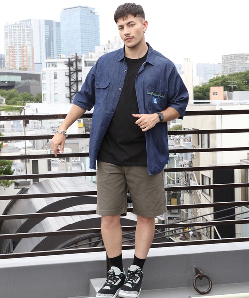 GERRY（ジェリー）の「GERRY エスニックテープ半袖シャツ（シャツ/ブラウス・メンズ・ネイビー/ブルー・X-LARGE/LARGE/MEDIUM）」の20枚目の写真
