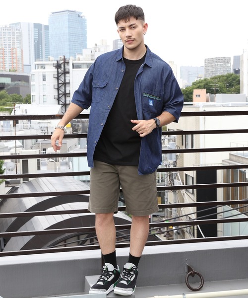 GERRY（ジェリー）の「GERRY エスニックテープ半袖シャツ（シャツ/ブラウス・メンズ・ネイビー/ブルー・X-LARGE/LARGE/MEDIUM）」の19枚目の写真