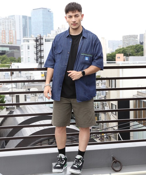 GERRY（ジェリー）の「GERRY エスニックテープ半袖シャツ（シャツ/ブラウス・メンズ・ネイビー/ブルー・X-LARGE/LARGE/MEDIUM）」の18枚目の写真