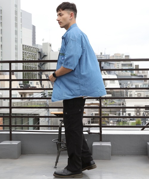 GERRY（ジェリー）の「GERRY エスニックテープ半袖シャツ（シャツ/ブラウス・メンズ・ネイビー/ブルー・X-LARGE/LARGE/MEDIUM）」の12枚目の写真