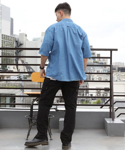 GERRY（ジェリー）の「GERRY エスニックテープ半袖シャツ（シャツ/ブラウス・メンズ・ネイビー/ブルー・X-LARGE/LARGE/MEDIUM）」の11枚目の写真