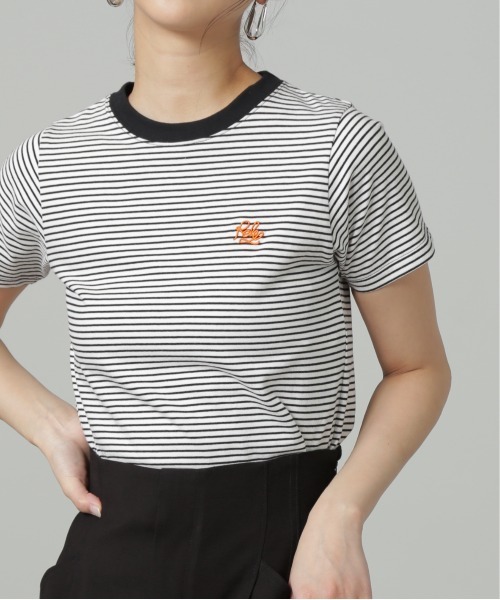 FREE'S MART（フリーズマート）の「◆ワンポイント刺繍ボーダーチビTシャツ（Tシャツ/カットソー・レディース・ブラック系その他/レッド系その他・FREE）」の13枚目の写真