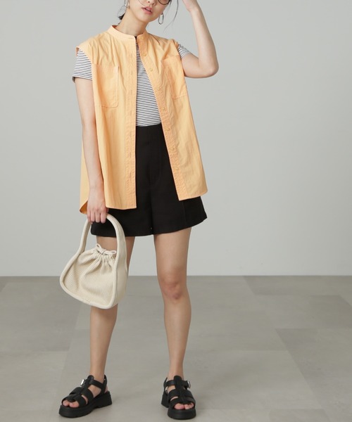 FREE'S MART（フリーズマート）の「◆ワンポイント刺繍ボーダーチビTシャツ（Tシャツ/カットソー・レディース・ブラック系その他/レッド系その他・FREE）」の19枚目の写真