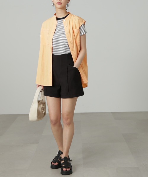 FREE'S MART（フリーズマート）の「◆ワンポイント刺繍ボーダーチビTシャツ（Tシャツ/カットソー・レディース・ブラック系その他/レッド系その他・FREE）」の14枚目の写真