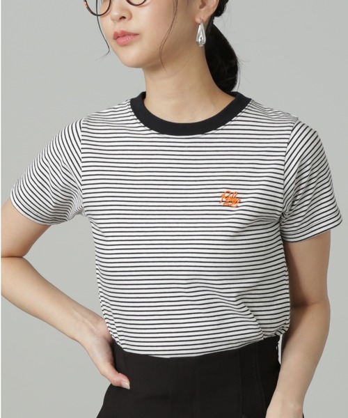 FREE'S MART（フリーズマート）の「◆ワンポイント刺繍ボーダーチビTシャツ（Tシャツ/カットソー・レディース・ブラック系その他/レッド系その他・FREE）」の20枚目の写真