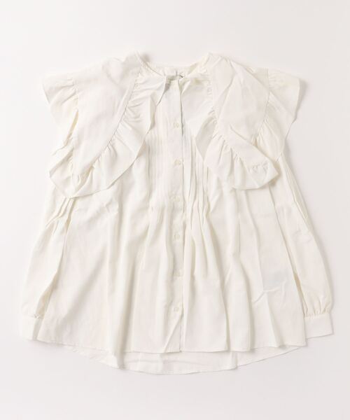 オオシマレイ OSHIMA REI ビッグカラーフリルブラウス OSHIMA REI オオシマレイ | FRILLCAMI フリルキャミソール