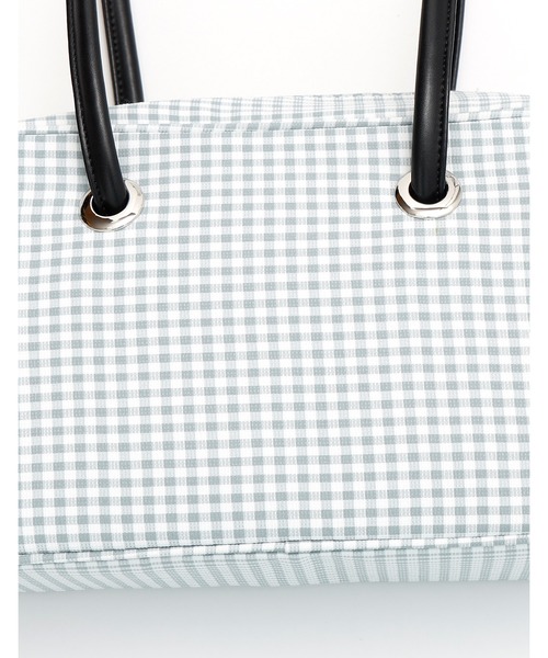 Little sunny bite（リトルサニーバイト）の「Girly checker bag（ハンドバッグ・レディース・ブラック/ベージュ/ブルー・FREE）」の10枚目の写真
