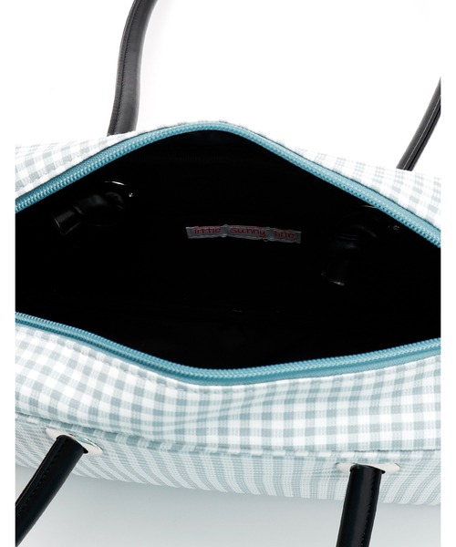 Little sunny bite（リトルサニーバイト）の「Girly checker bag（ハンドバッグ・レディース・ブラック/ベージュ/ブルー・FREE）」の7枚目の写真