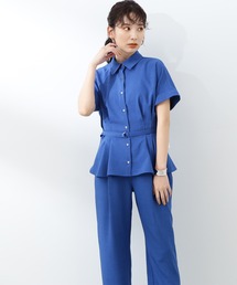 N.（N. Natural Beauty Basic） | ◆麻調ペプラムセットアップ(セットアップ)