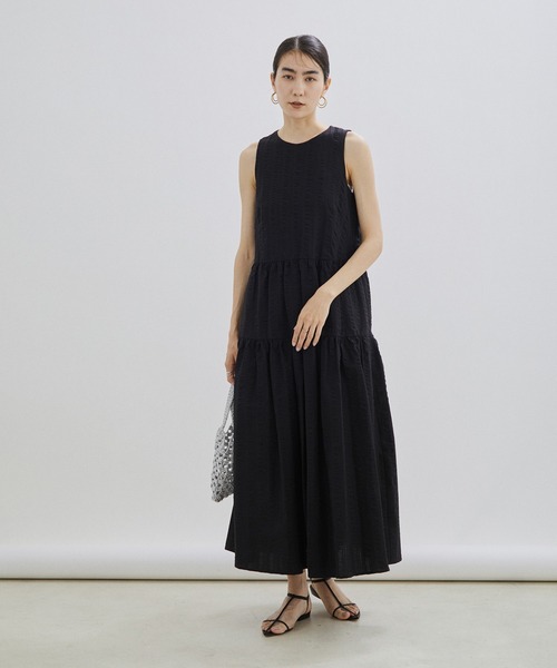 SALON adam et rope' ノースリーブロングワンピース　マキシ丈 SALON adam et rope'（サロン アダム エ ロペ）の「【WEB限定