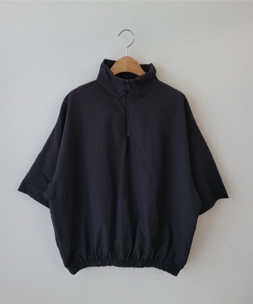 SHEENA(シーナ)の「【セットアップ】スタンドハーフジップトップス×ハーフパンツSET(セットアップ・レディース・ライトグレー/ブラック/ベージュ/ネイビー/カーキ/ブルー系その他・M)」の13枚目の写真