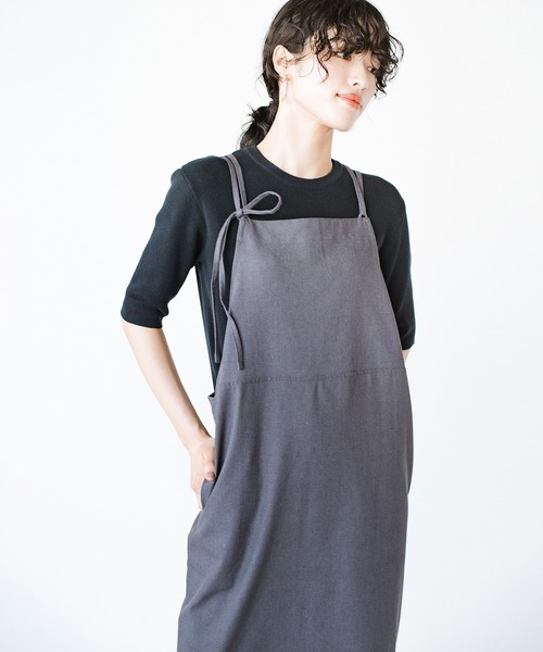 haco!(ハコ)の「乙女の永遠の必需品 マルチウェイエプロンドレス見参(ワンピース・レディース・ブラック/チャコールグレー・SMALL/MEDIUM/LARGE/X-LARGE)」の3枚目の写真