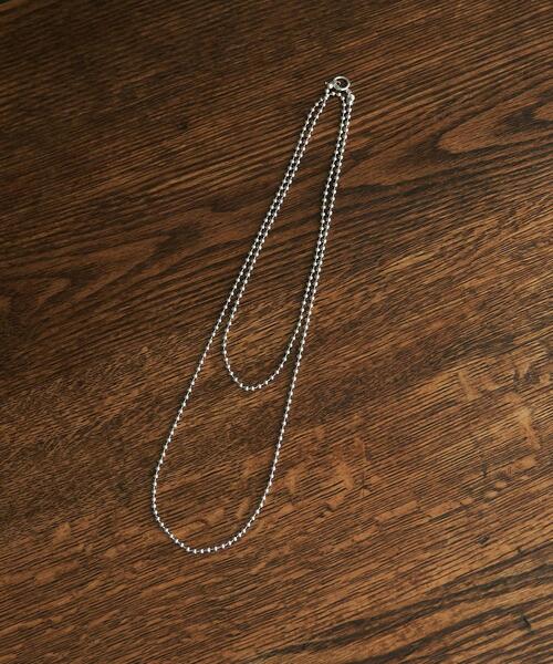 coen(コーエン)の「3.2ボールチェーンマンテルロングネックレス(ネックレス・レディース・シルバー・FREE)」の4枚目の写真