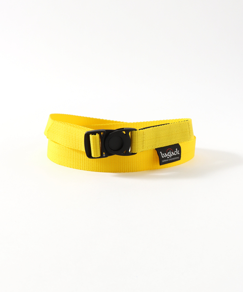 BAGJACK（バッグジャック）の「【BAGJACK / バッグジャック】WISM 別注 NYLON BELT（ベルト・メンズ・ブラック/カーキ/パープル/イエロー・FREE）」の4枚目の写真
