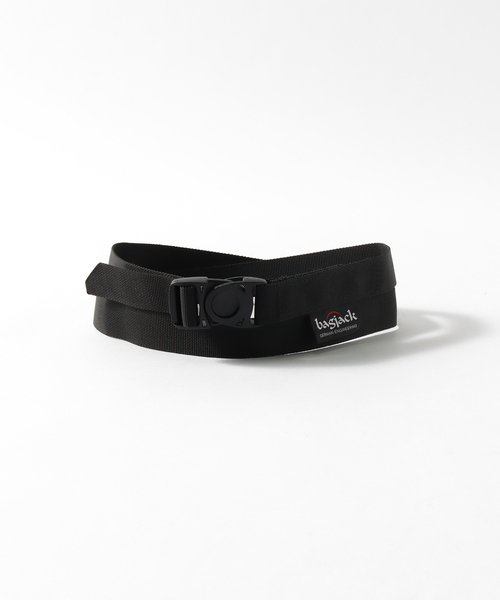 BAGJACK（バッグジャック）の「【BAGJACK / バッグジャック】WISM 別注 NYLON BELT（ベルト・メンズ・ブラック/カーキ/パープル/イエロー・FREE）」の2枚目の写真