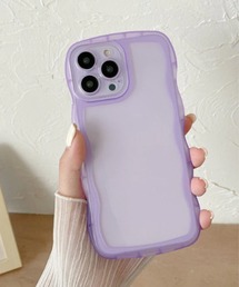 TONE SELECT GOODS | 【float】ウェーブデザイン クリア iPhoneケース【iPhoneシリーズ/各種機種対応】 (ストラップホールあり)(スマホケース/カバー)