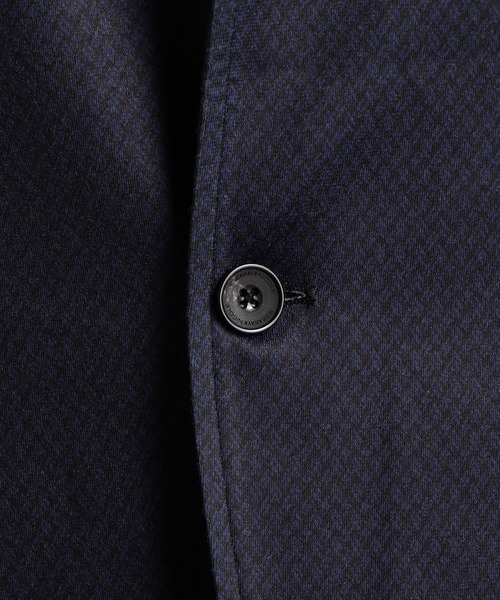 HIDEAWAYS NICOLE（ハイダウェイニコル）の「ポンチバスケットプリントスタンドカラージャケット（カバーオール・メンズ・ネイビー系/ホワイト×ブラック・X-LARGE/MEDIUM/LARGE）」の11枚目の写真