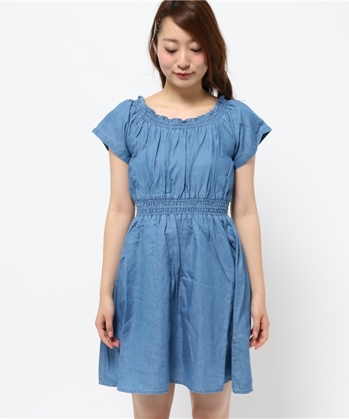 Kastane（カスタネ）の「【Kastane】2WAYオフショルダーワンピース（ワンピース・レディース・インディゴブルー/ブルー系その他/ブラック系その他・FREE）」の5枚目の写真