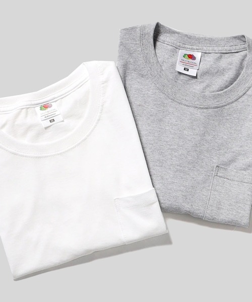 PARROTT CANVAS(パロットキャンバス)の「FRUIT OF THE LOOM/フルーツオブザルーム×PARROTT CANVAS/パロットキャンバス FAVORITE POCKET TEE(2PACK) パックTシャツ(Tシャツ/カットソー・レディース・その他2/その他1・M/S)」の2枚目の写真