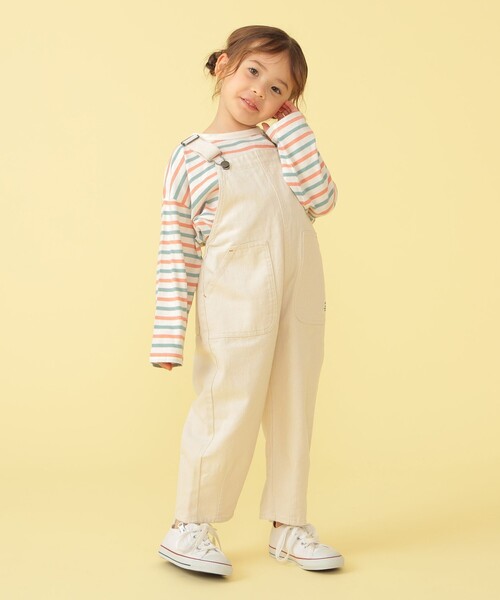 BEAMS mini（ビームスミニ）の「BEAMS mini / ポケット キャンプ サロペット 23FW（90～150cm）（サロペット/オーバーオール・キッズ・パープル系その他6/インディゴブルー/ナチュラル・150/100/120/130/140/110/90）」の4枚目の写真