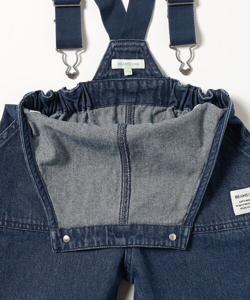 BEAMS mini（ビームスミニ）の「BEAMS mini / ポケット キャンプ サロペット 23FW（90～150cm）（サロペット/オーバーオール・キッズ・パープル系その他6/インディゴブルー/ナチュラル・150/100/120/130/140/110/90）」の19枚目の写真