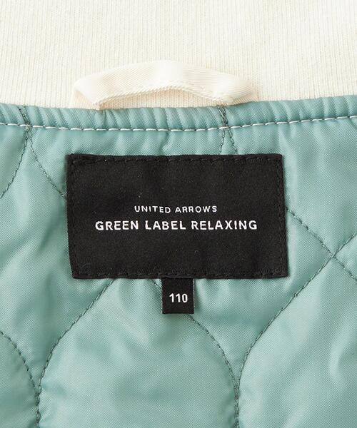 green label relaxing(グリーンレーベルリラクシング)の「2WAY ビッグポケット MA-1 100cm-130cm(MA-1・キッズ・オフホワイト/ブラック・S(120-130cm)/XS(100-110cm))」の18枚目の写真